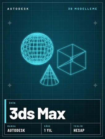 Autodesk 3ds Max 1 Yıllık Abonelik