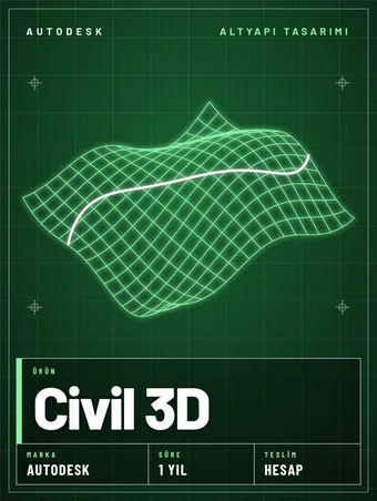 Autodesk Civil 3D 1 Yıllık Abonelik
