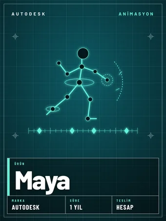 Autodesk Maya 1 Yıllık Abonelik