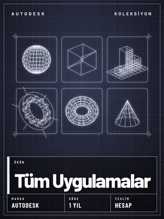 Autodesk Tüm Uygulamalar 1 Yıllık Abonelik