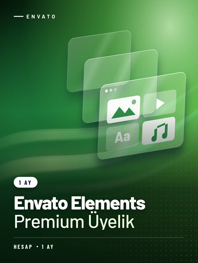 Envato Elements 1 Aylık Premium Üyelik