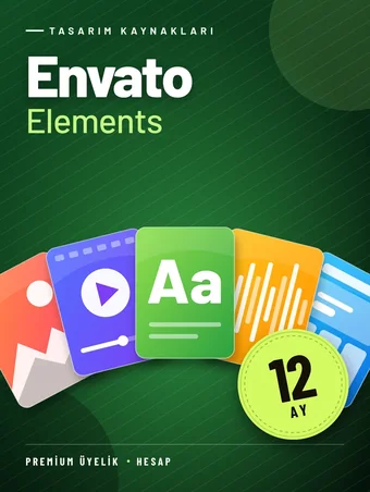 Envato Elements 12 Aylık Premium Üyelik