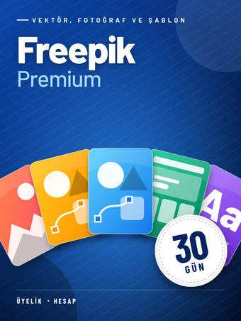 Freepik Premium 30 Günlük Üyelik (600 İndirme)