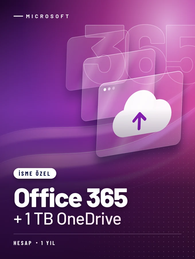 Microsoft Office 365 Hesabı + 1 TB OneDrive (İsme Özel)