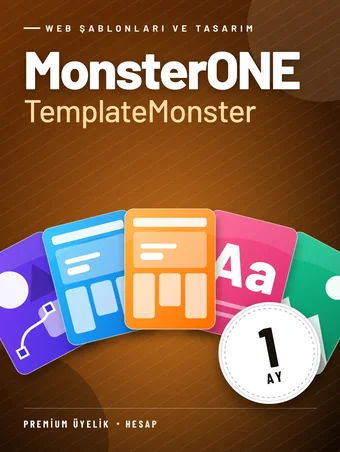 MonsterONE (TemplateMonster) 1 Aylık Premium Üyelik