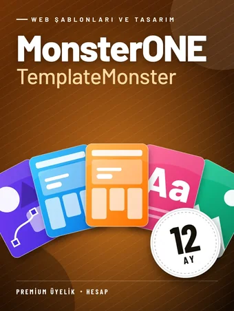 MonsterONE (TemplateMonster) 12 Aylık Premium Üyelik