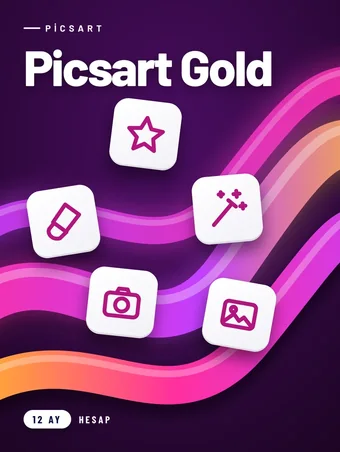 Picsart Gold 12 Aylık Abonelik