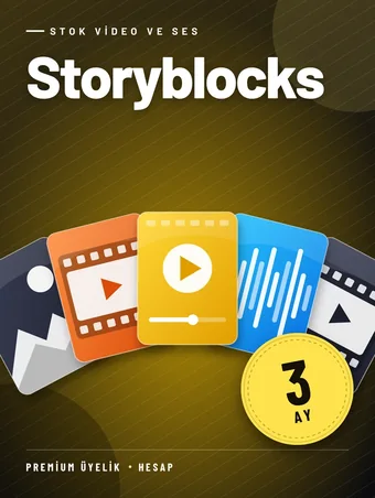 Storyblocks 3 Aylık Premium Üyelik
