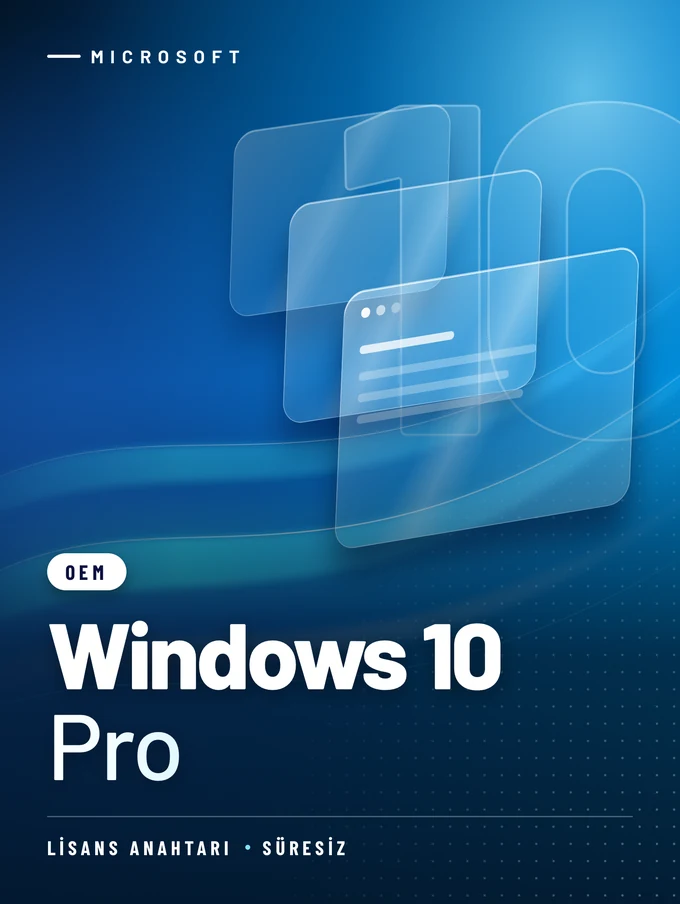 Windows 10 Pro OEM (Bind) Lisans Anahtarı