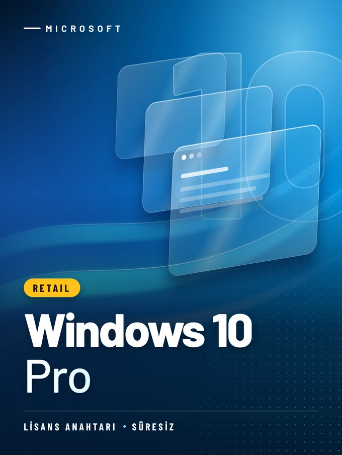 Windows 10 Pro Retail Lisans Anahtarı