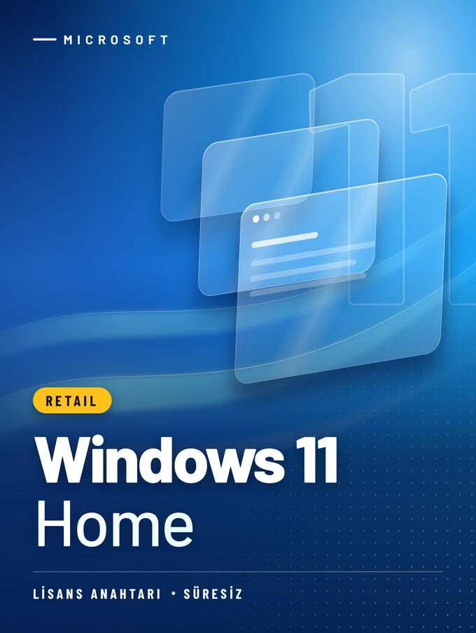 Windows 11 Home Retail Lisans Anahtarı