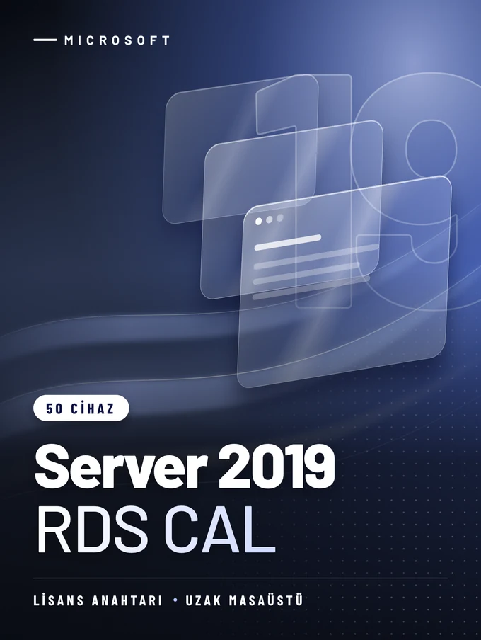 Windows Server 2019 RDS CAL Lisansı – 50 Cihaz