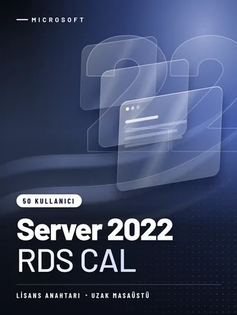 Windows Server 2022 RDS CAL Lisansı – 50 Kullanıcı