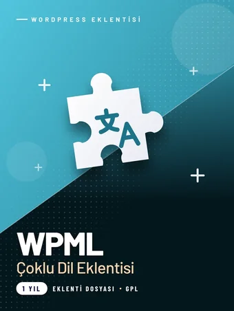 WPML Çoklu Dil WordPress Eklentisi (GPL, 1 Yıl)